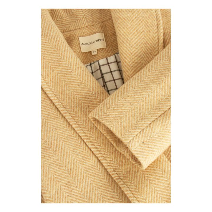 Cappotto in lana color uva | Crema- Immagine del prodotto n°3