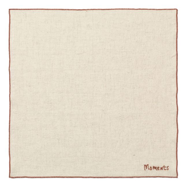 Serviettes de table en coton - set de 4 | Beige