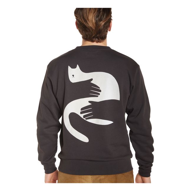 Cat Hug sweatshirt | Carbon