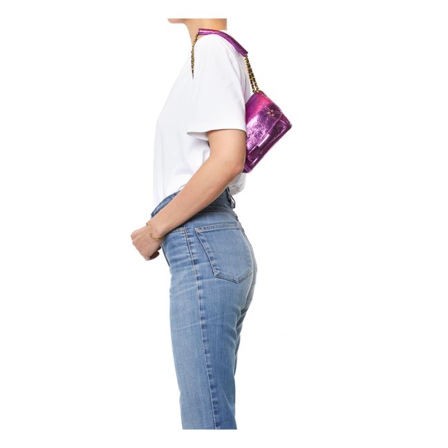 Sac Lulu S Lamé | Fuscia