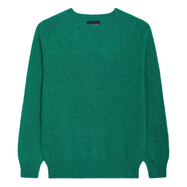 Nascita del maglione di lana Cool | Verde mélange