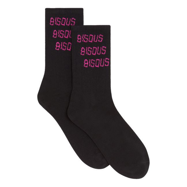 Socken mit Kisses-Logo | Schwarz