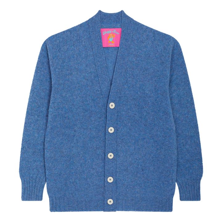 Chaqueta de lana Shaggy Bear | Azul color natural- Imagen del producto n°0