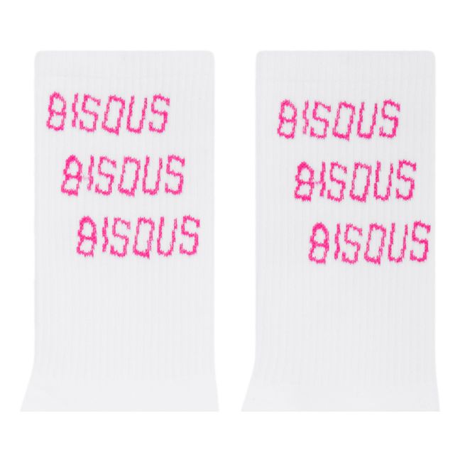 Socken mit Kisses-Logo | Weiß