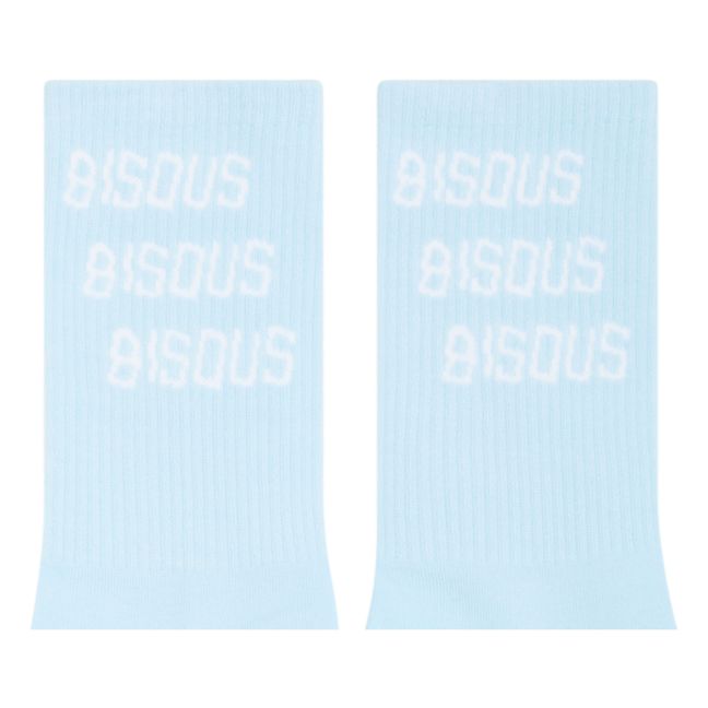 Socken Küsschen x3 | Hellblau