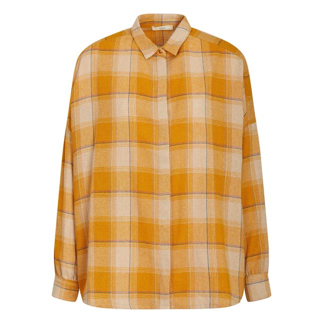 Camicia in lana Deliwool | Giallo