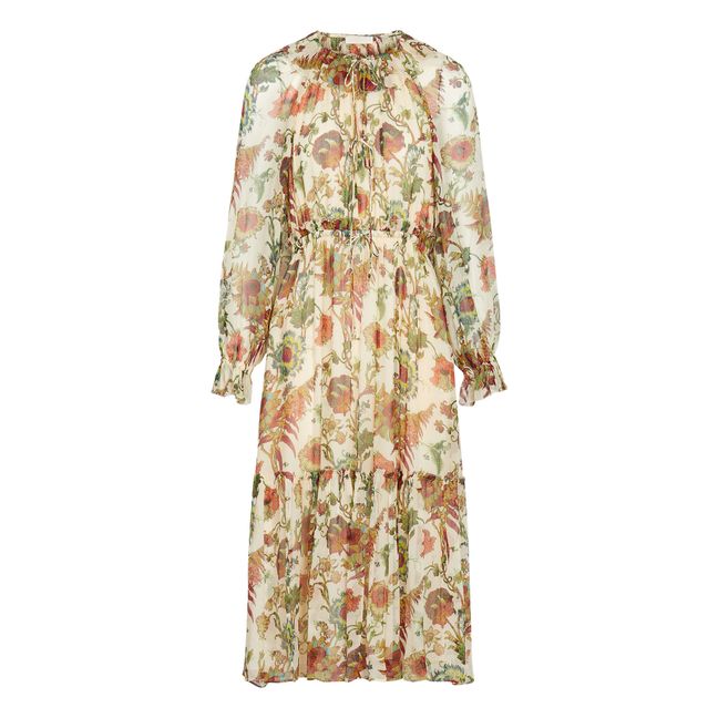 Robe Audette Soie | Ecru