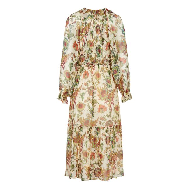 Robe Audette Soie | Ecru