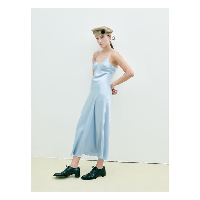 Robe Catania Slip Soie | Hellblau
