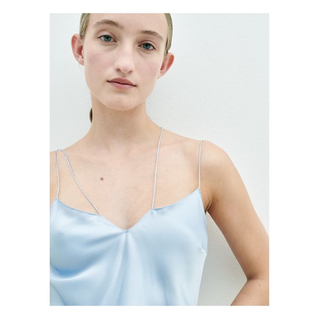 Robe Catania Slip Soie | Hellblau