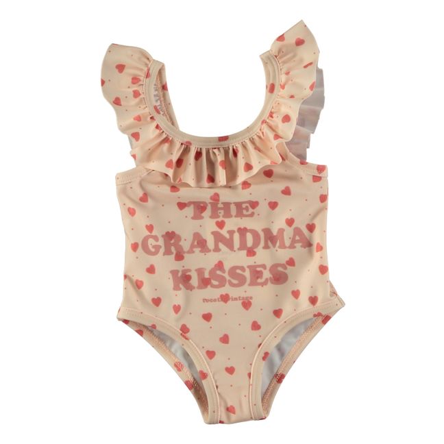 Grandma Kisses Swimsuit | Pale pink