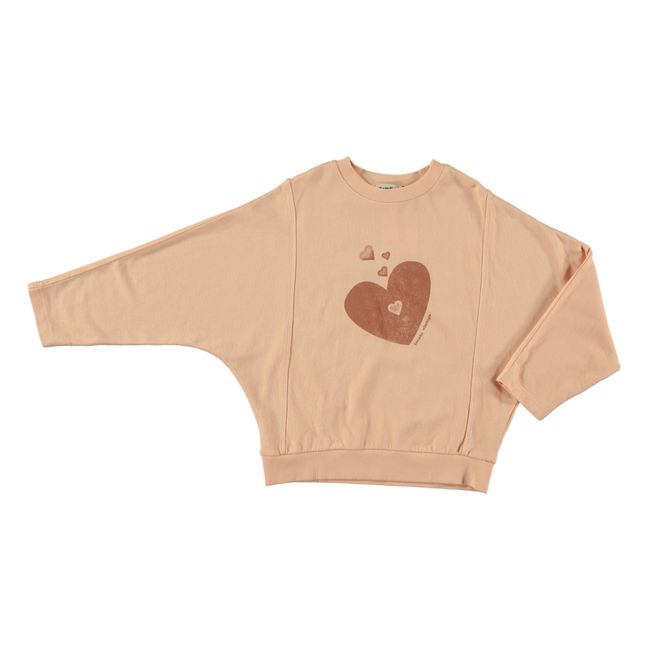 Grandma Kisses organic cotton sweatshirt | Pale pink