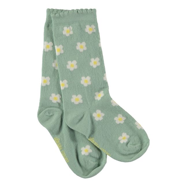 Socken Blume | Hellblau