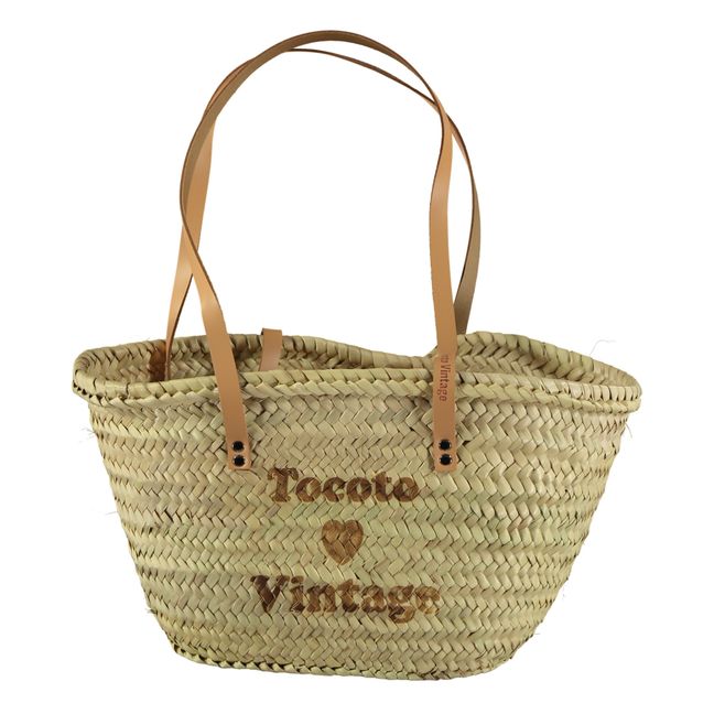 Tocoto Love Vintage basket in Raffia | Natural
