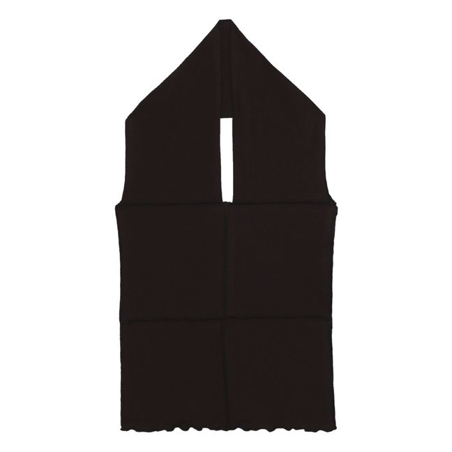 Top Côtelé Dos Nu Cinder Coton Bio | Chocolat