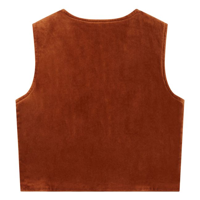 Boléro Patchwork Velours | Tabac