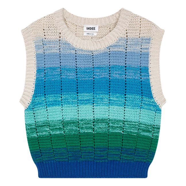 Packman Sleeveless Sweater | Green