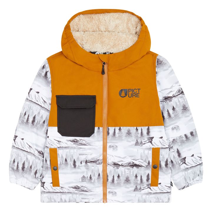 Snowy Recycled Ski Jacket | White- Product image n°0