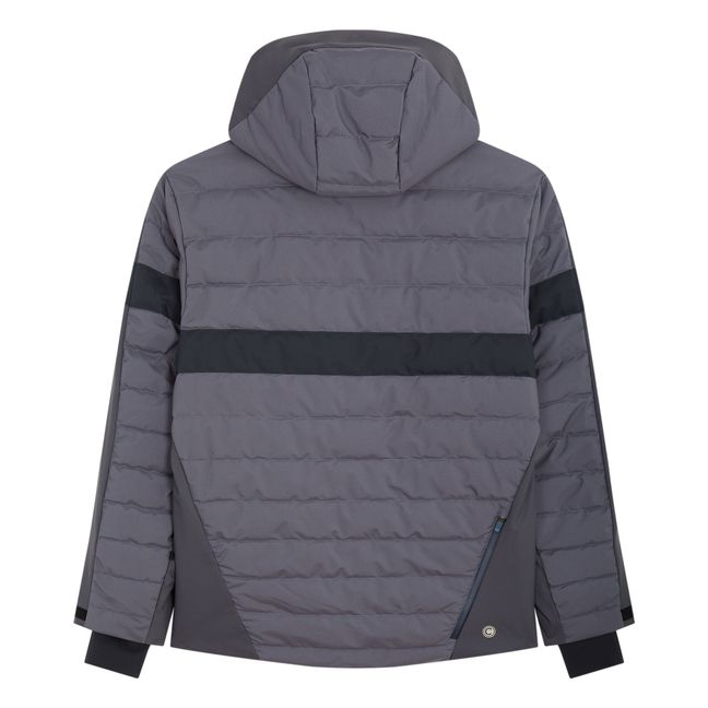 Parka Courte de Ski Matelassée | Azul Gris