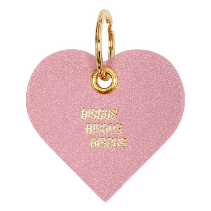 Bisous Skateboards Heart Keyring Pink Smallable