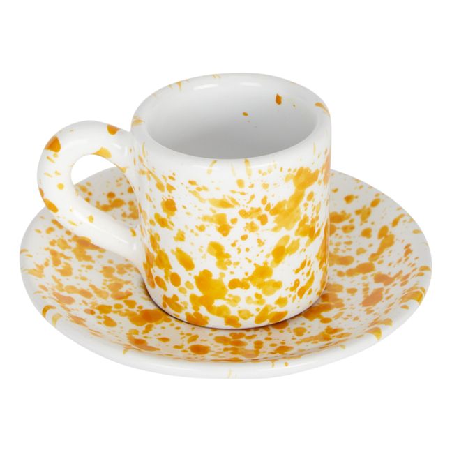 x Marni Anemone Milk set of 2 cappuccino cups and saucers in multicoloured  - Serax