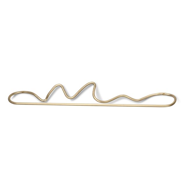 Porta-asciugamano Curvature | Ottone