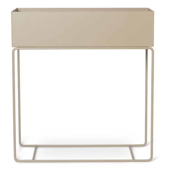 Metal Planter and Foot | Beige- Product image n°0