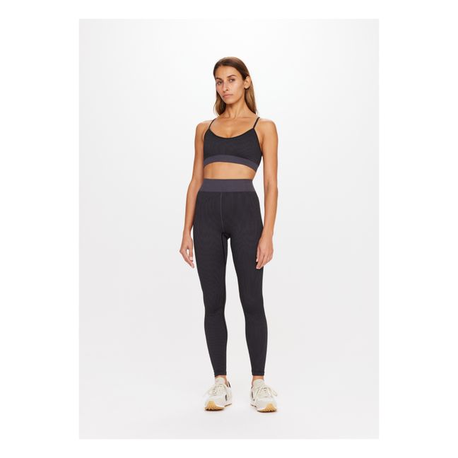 LOUISA blue ribbed gym leggings – The Dressing Room