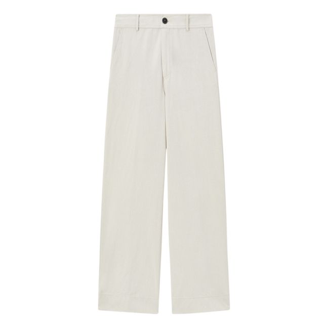 Pantalon Large | Blanc