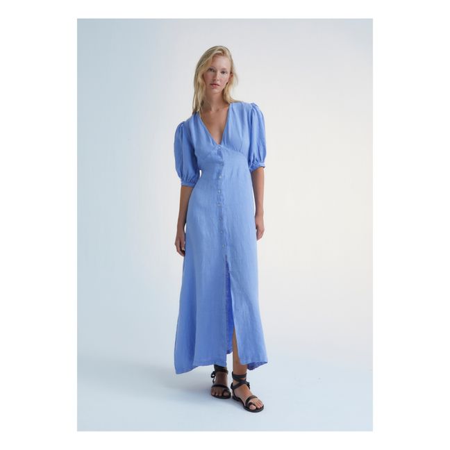 Kleid Vermont Leinen - Damenkollektion | Blau