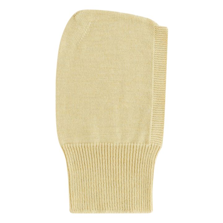 Eddy Merino wool balaclava | Pale yellow- Product image n°0