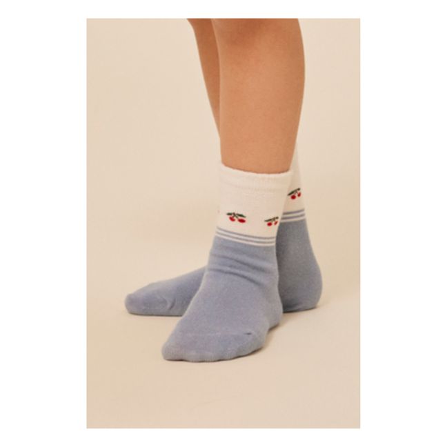 2er-Pack Socken Kirsche Bio-Baumwolle | Seidenfarben
