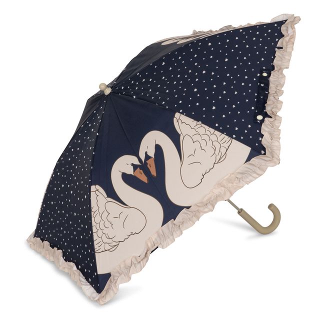 Swan umbrella | Navy blue