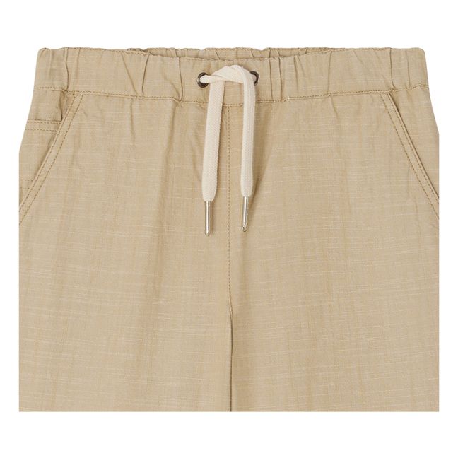 Pantalones cortos de chambray Conway | Beige