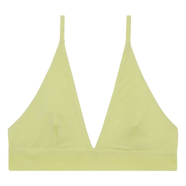 Soutien-Gorge Triangle Bambou Lyocell | Blasses Gelb