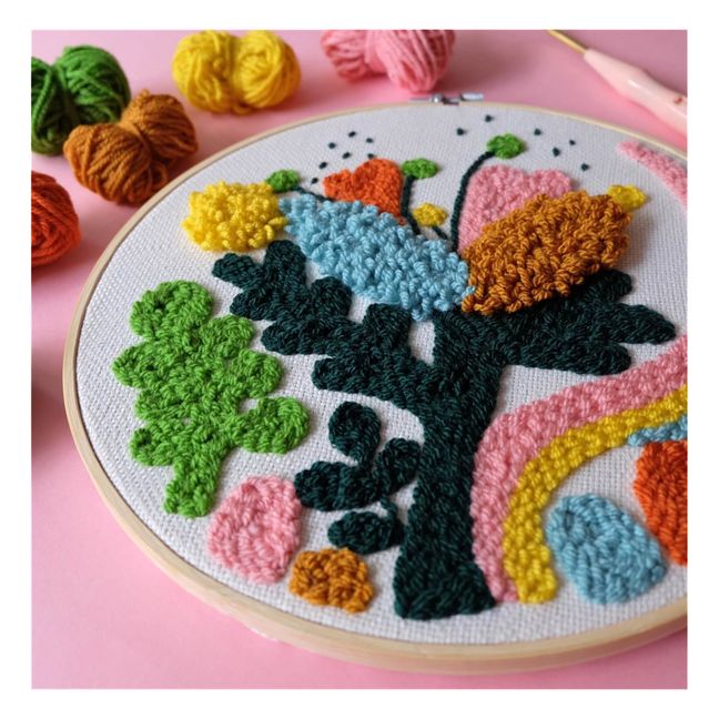 Kit DIY Punch needle Crazy Prairie