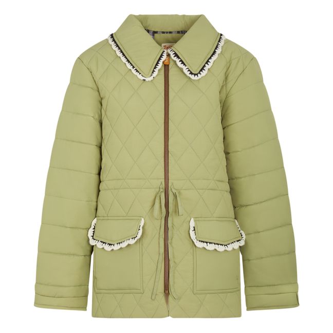 Blossom Quilted Jacket | Khaki
