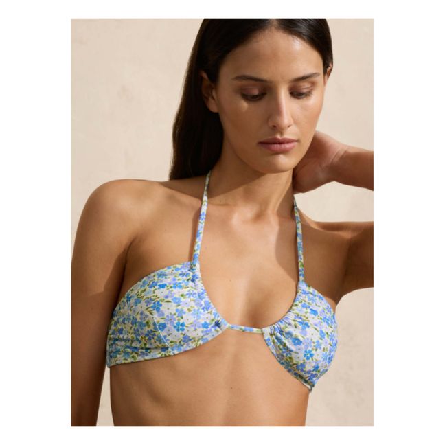 Top con increspatura | Blu