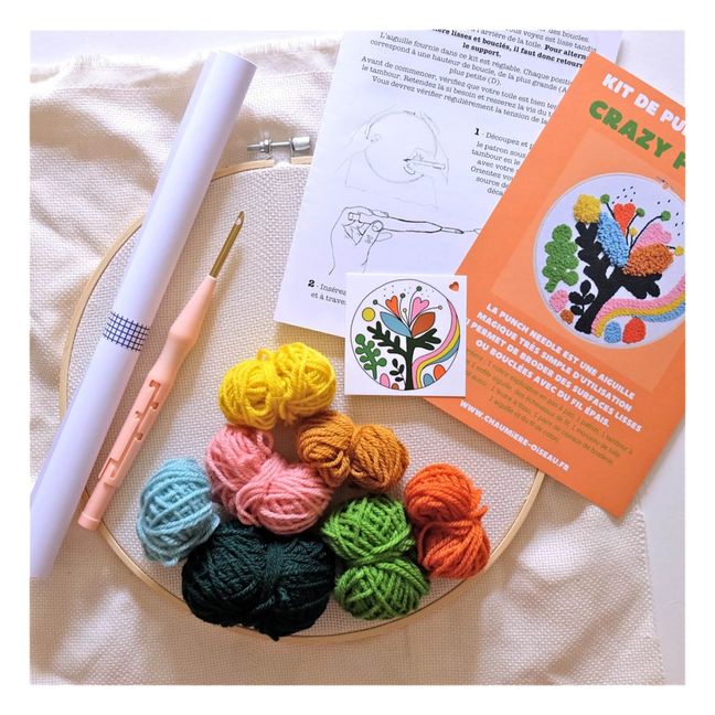 Kit DIY Punch needle Crazy Prairie