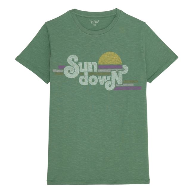 Maglietta Sundown | Verde menta