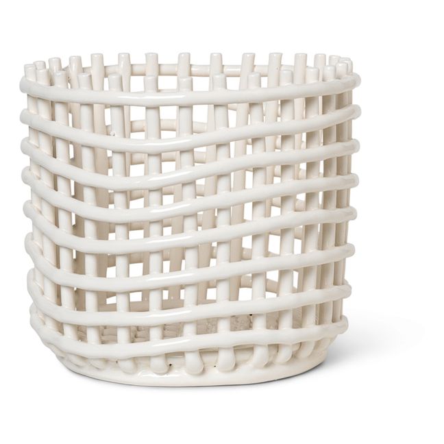 Ceramic Basket | White