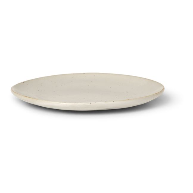 Assiette Flow  | Blanc cassé