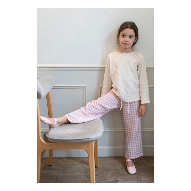 Pyjama Coton Bio Quattro | Pale pink