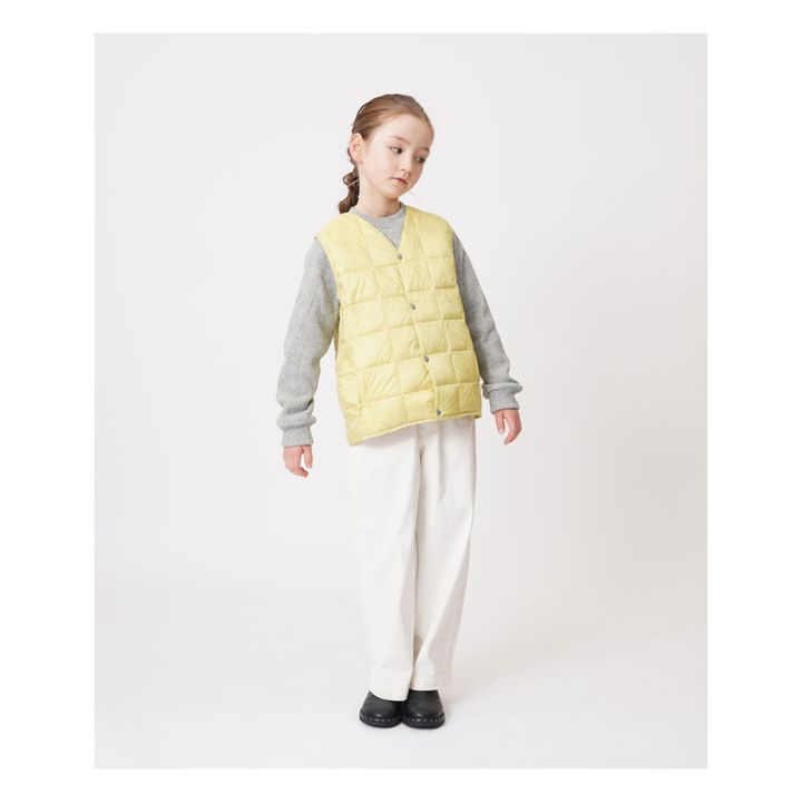Veste Matelassée Sans Manches | Jaune- Image produit n°2
