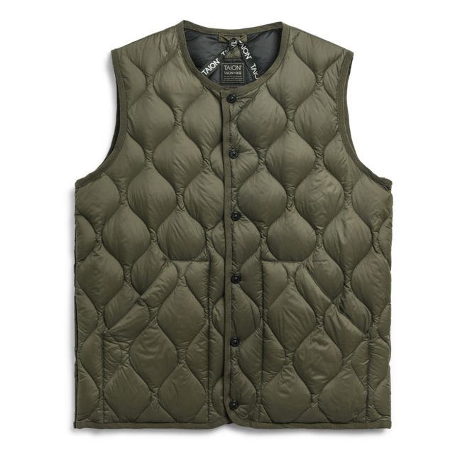 Unisex Ärmellose Steppjacke Military | Grünolive