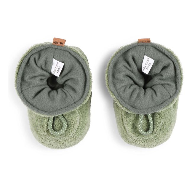 Terry slippers | Green