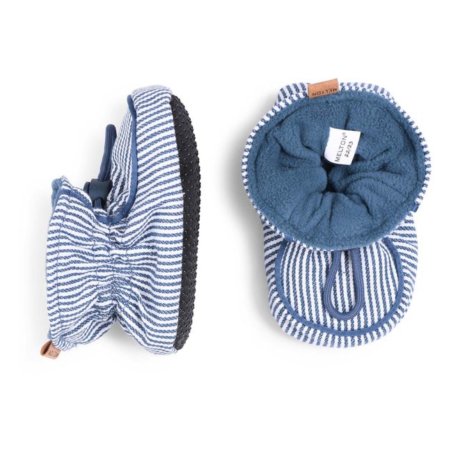 Striped slippers | Blue