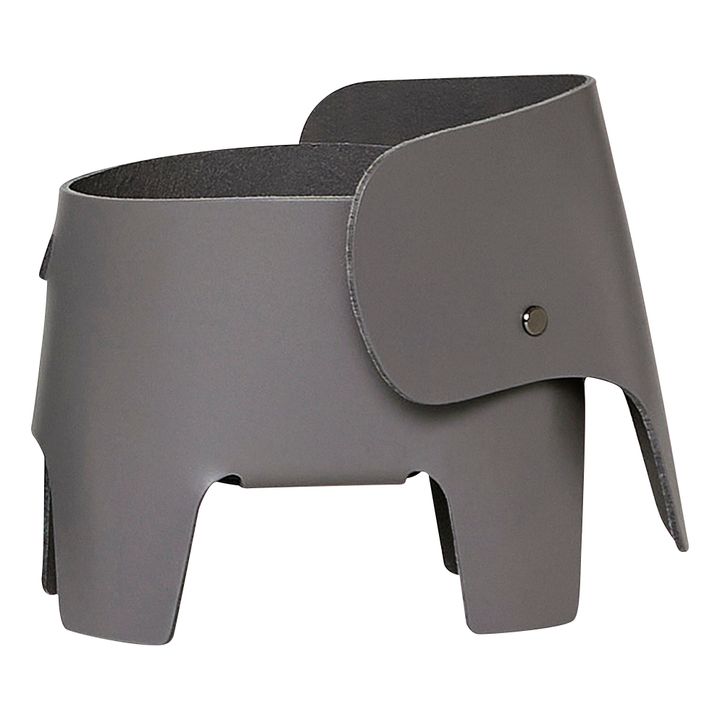 Nachttischlampe Elefant aus Leder | Anthrazit- Produktbild Nr. 0
