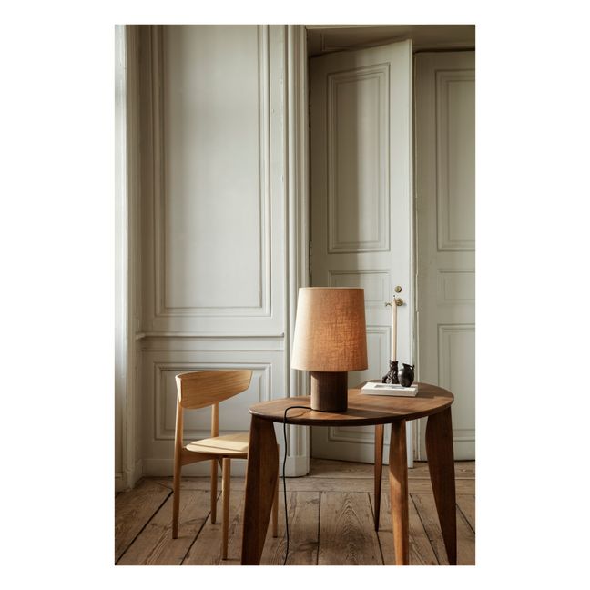 Post Lamp Base - FSC Wood  | Chêne fumé