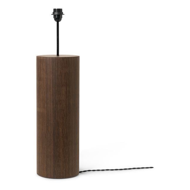 Pied de lampe Post en bois FSC | Chêne fumé